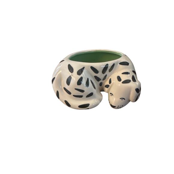 Anthropologie Tinyloud Creative Co. Ceramic Stoneware Dog Pot Flower Planter - Picture 1 of 7